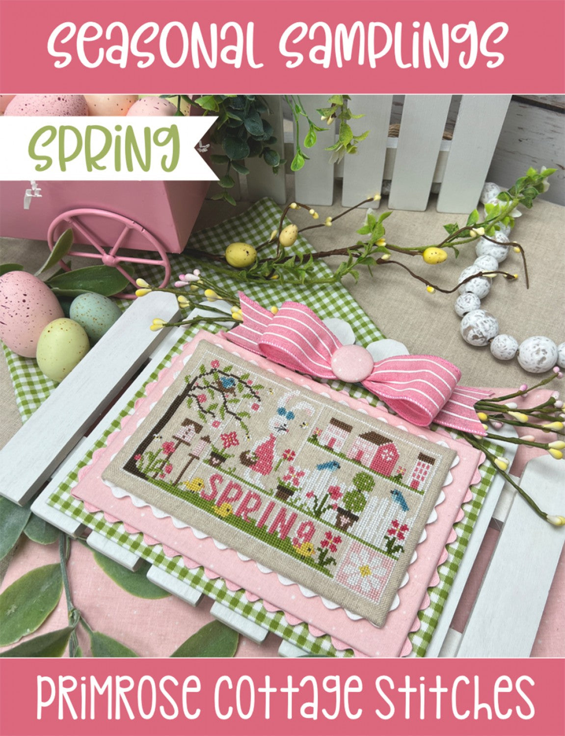 Seasonal Samplings Spring Cross Stitch Pattern - Primrose Cottage Stitches