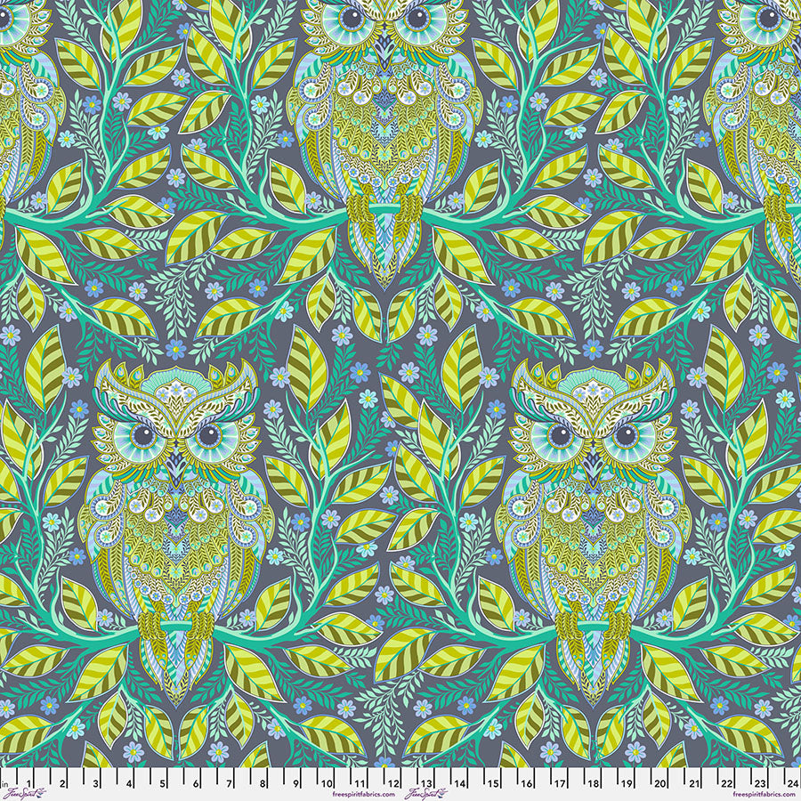 Tula Pink - Full Moon Forest II - Hootie Patootie (Starlight)