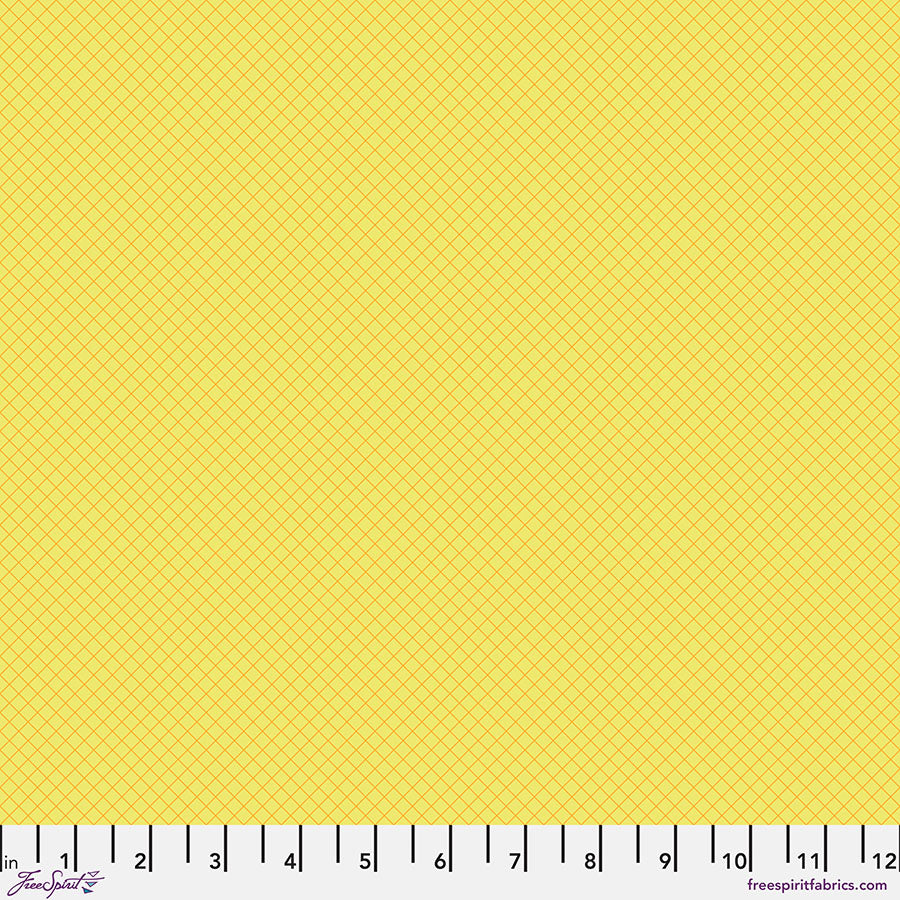 Tula Pink - True Colors - On the Grid (Highlighter)