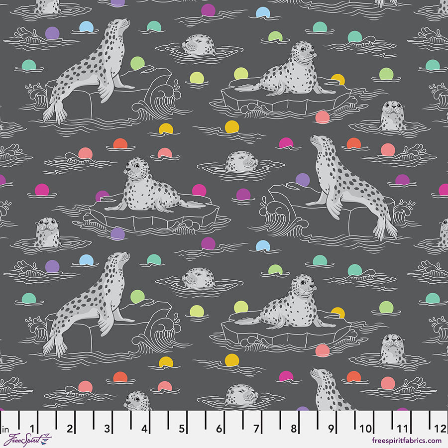 **PRÉCOMMANDE** Tula Pink - Graywork - Seal the Deal (Carbon)
