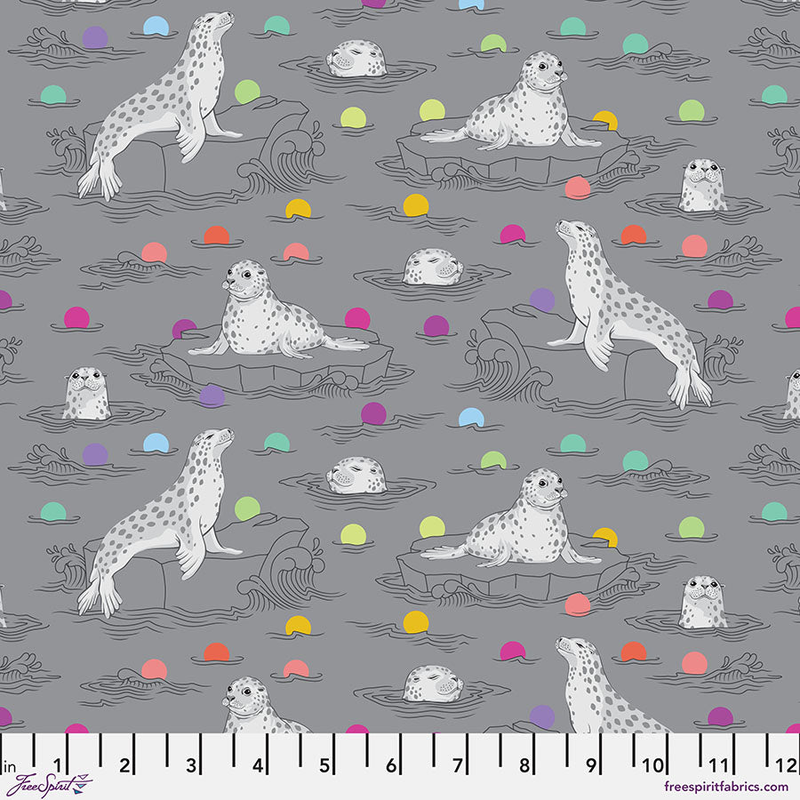**PRÉCOMMANDE** Tula Pink - Graywork - Seal the Deal (Carbon)