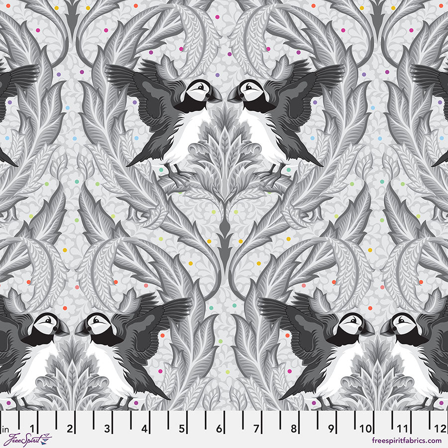 **PRÉCOMMANDE** Tula Pink - Graywork - Huffin & Puffin (Whisper)