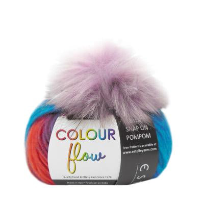 Colour Flow Hat Kits - Space Rocket / Lilac Pompom
