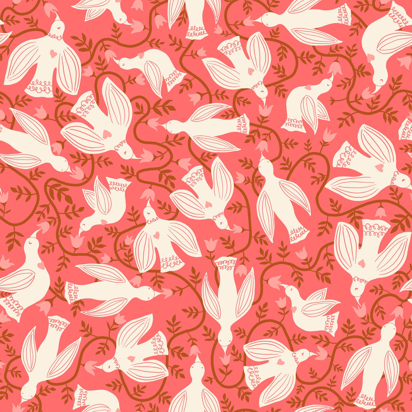 End Paper Canvas- Rose - Ruby Star Society