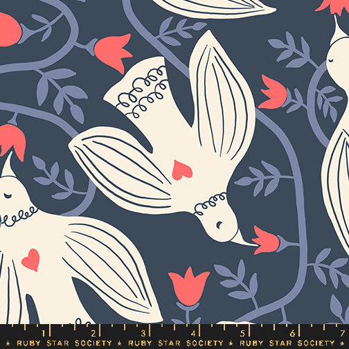 End Paper Canvas- Blue - Ruby Star Society