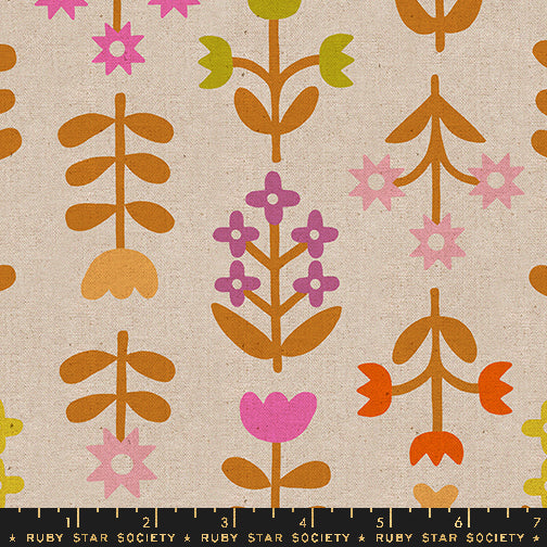 Favorite Flowers Canvas - Natural - Ruby Star Society