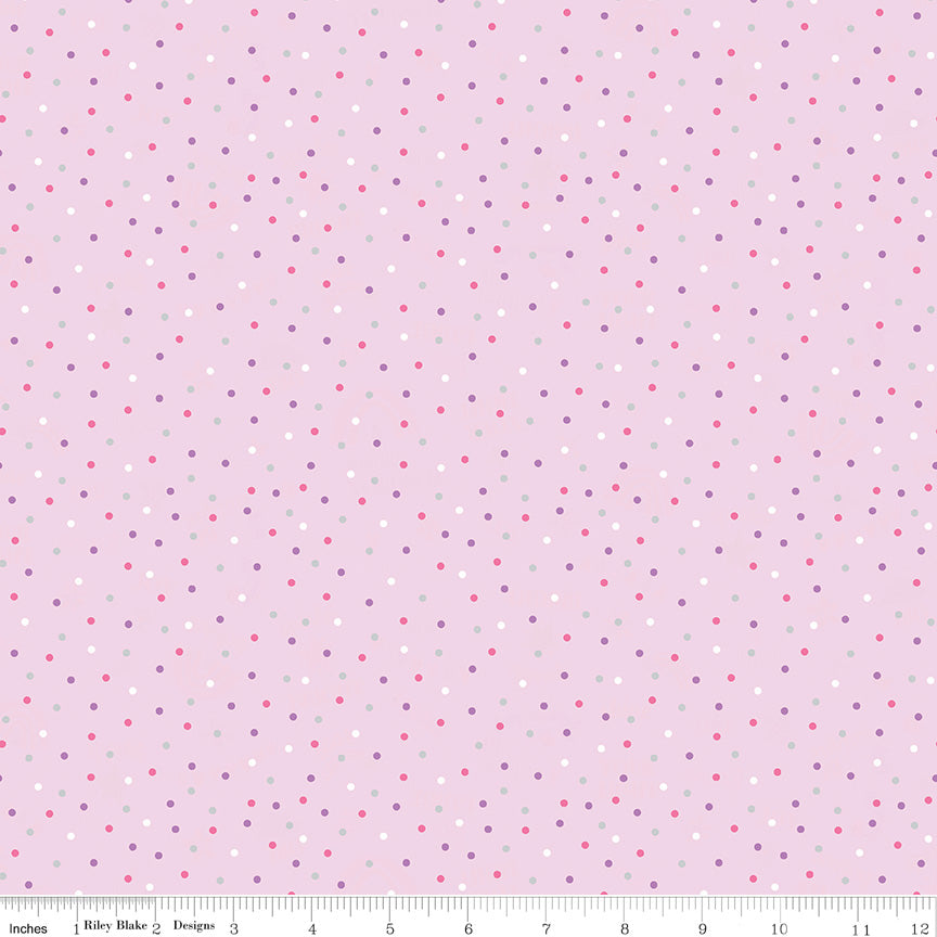 Pink Unicorn Kingdom Dots - Riley Blake Designs