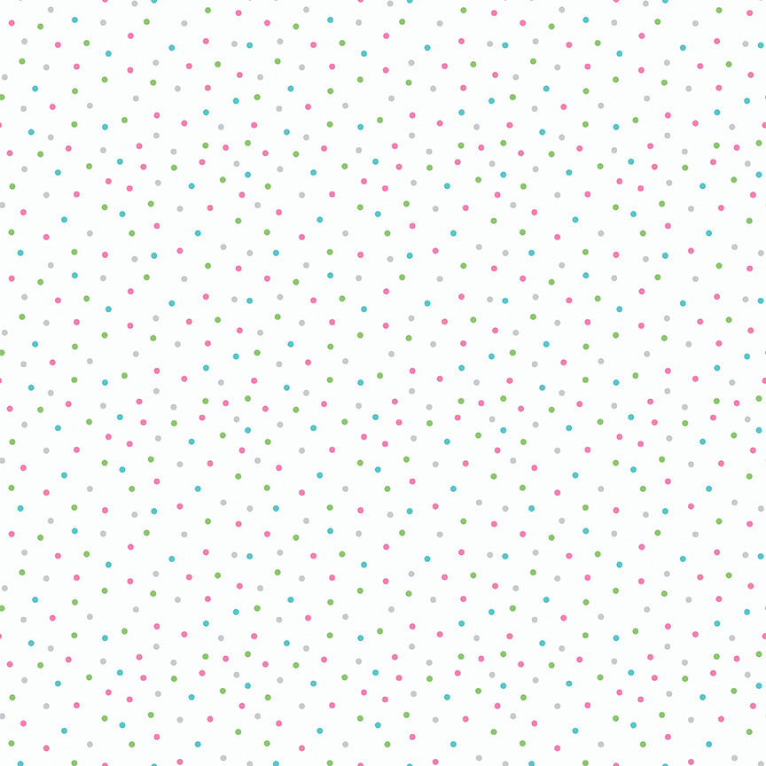White Unicorn Kingdom Dots - Riley Blake Designs