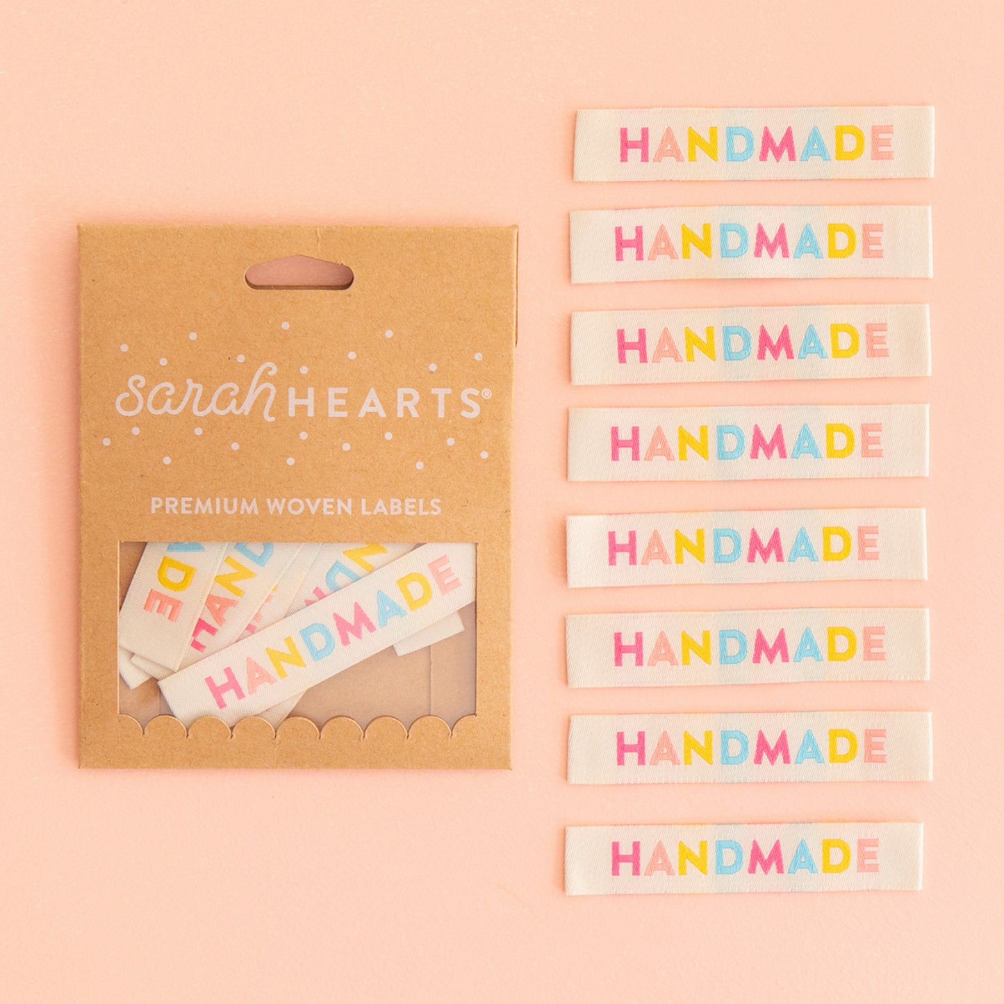 Sarah Hearts - Handmade - 8 pcs