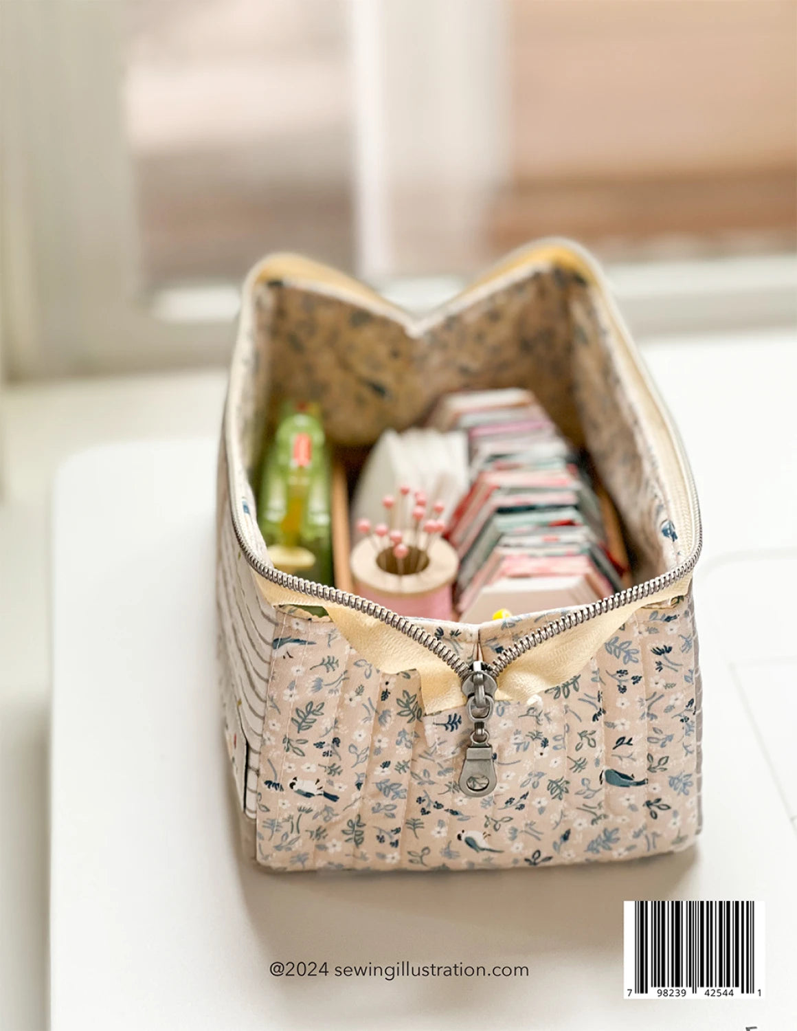 Minki Kim Open Up Box Pouch Pattern - Printed Pattern English