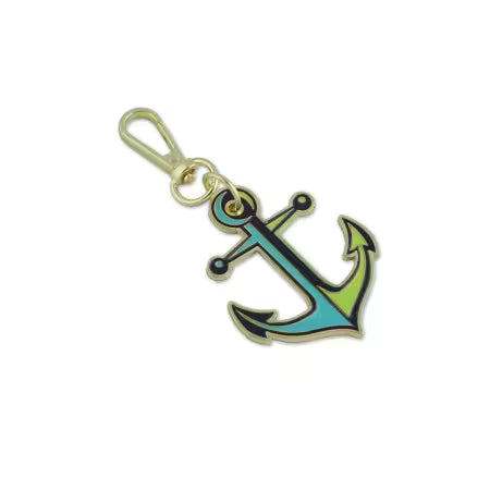 **PRÉCOMMANDE** Collection Tula Pink Floral Reef : Porte-clés Anchors Aweigh Marine