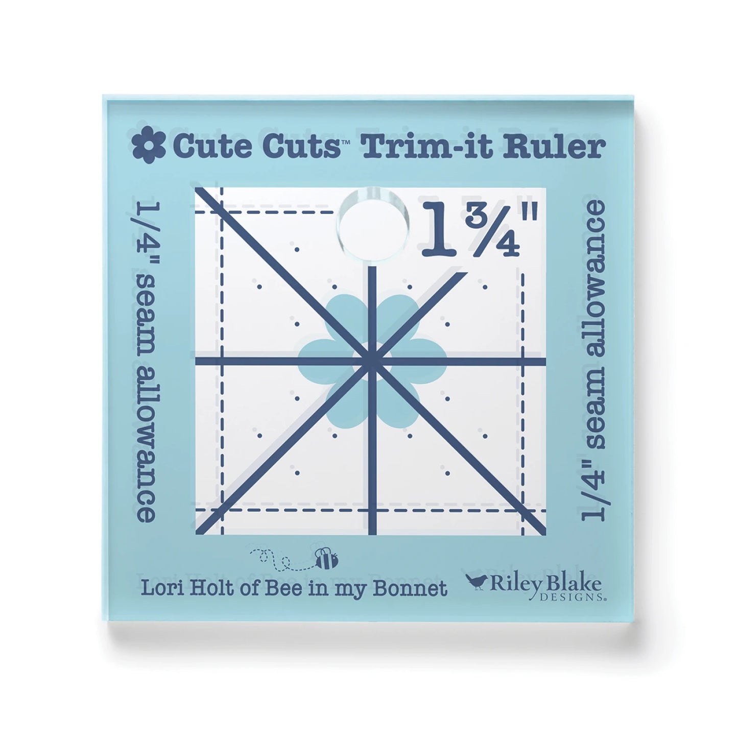 Lori Holt Cute Cuts Trim-it Ruler 1 3/4in x 1 3/4in