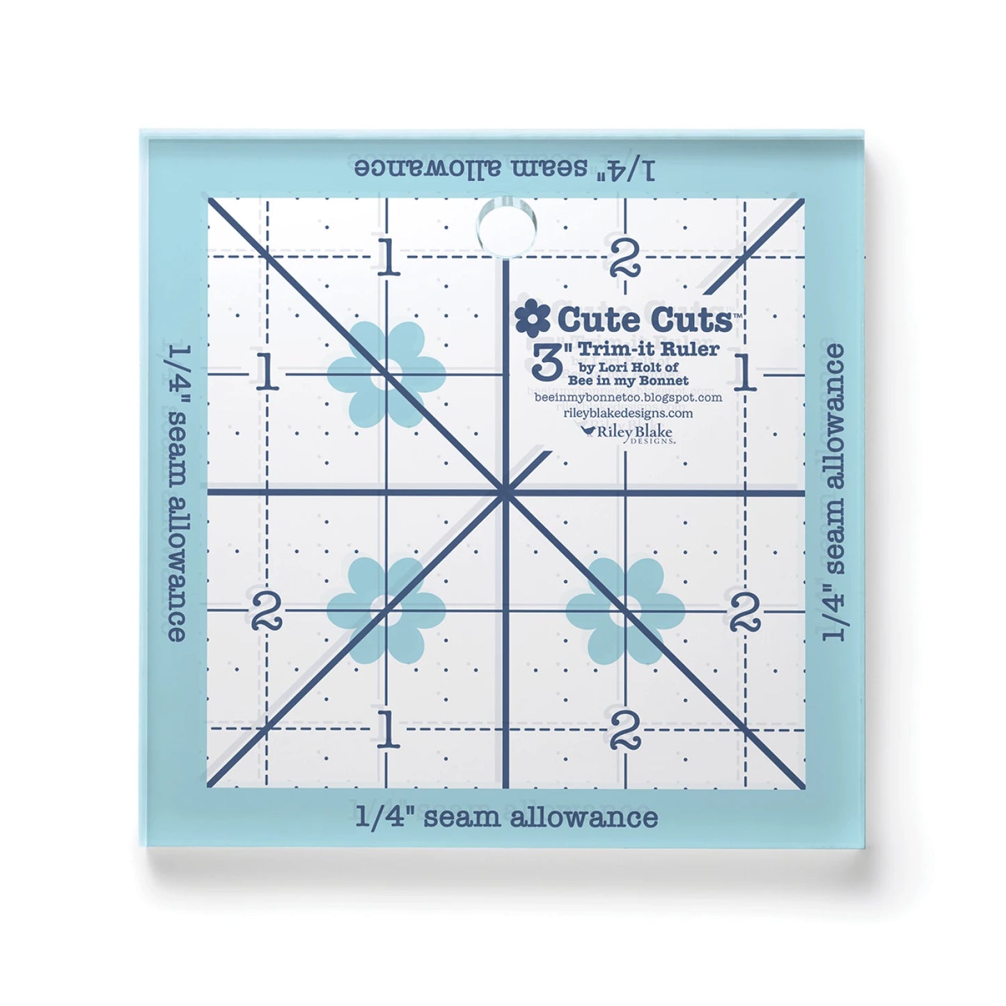 Lori Holt Cute Cuts Trim-it Ruler 3in x 3in