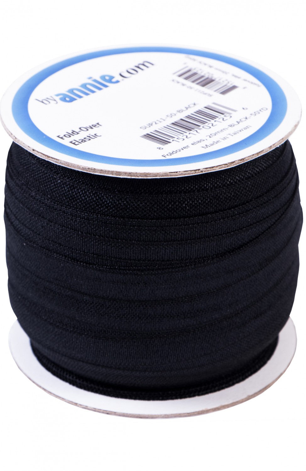 ByAnnie Fold Over Elastic 3/4" x 1 m - BLACK