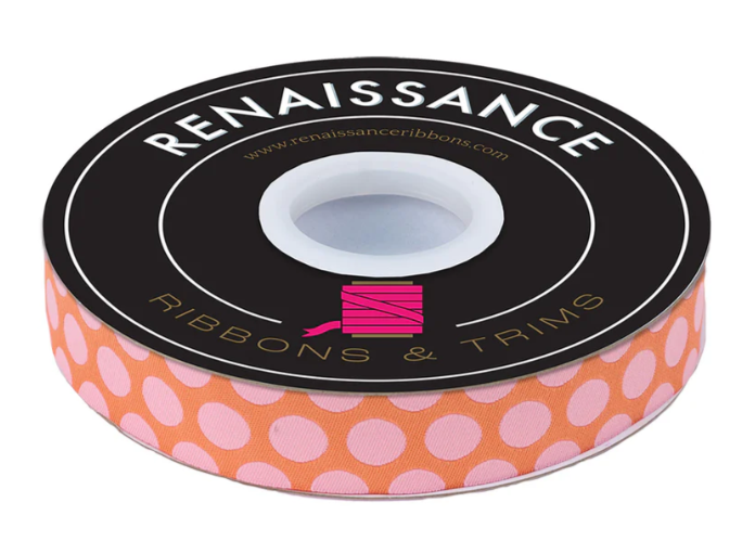 DINOSAUR EGGS IN BLUSH - 5/8" WIDTH (16MM) - TULA PINK ROAR