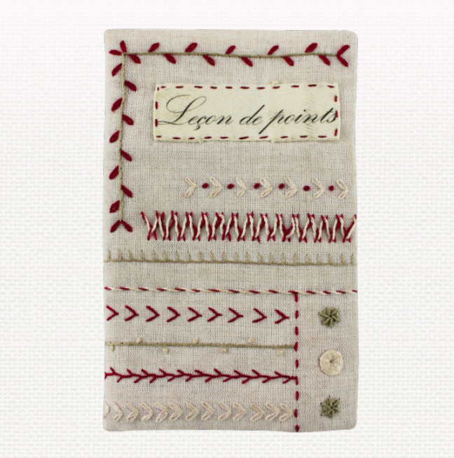 Leçon de points - Embroidery kit - Un chat dans l'aiguilles