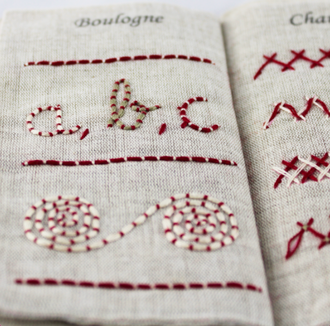 Leçon de points - Embroidery kit - Un chat dans l'aiguilles