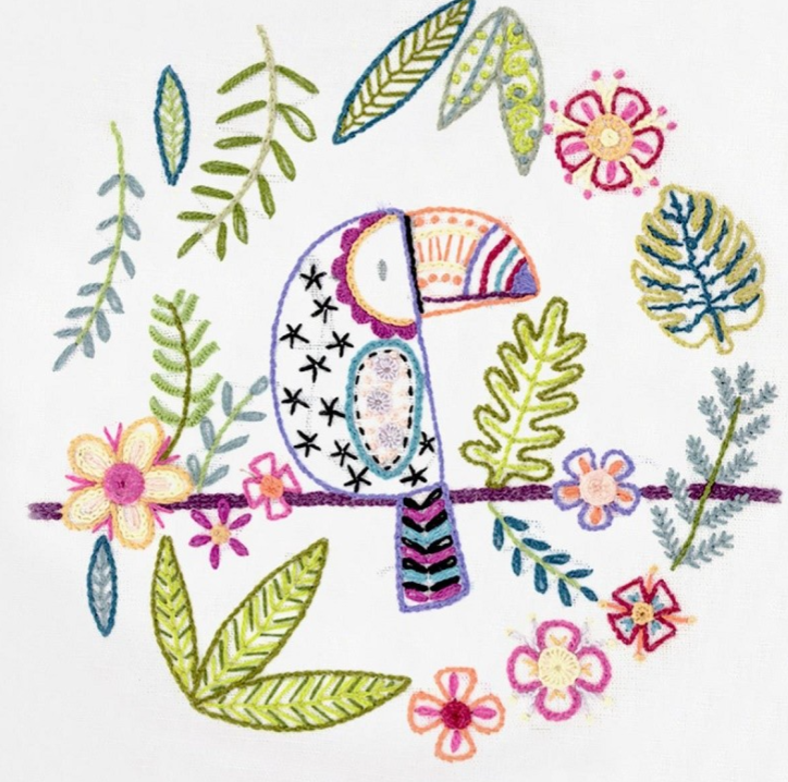 Gaetan le Toucan - Embroidery kit - Un chat dans l'aiguilles