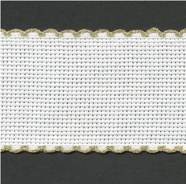 Aida 16ct Strips - 181 White Gold Border