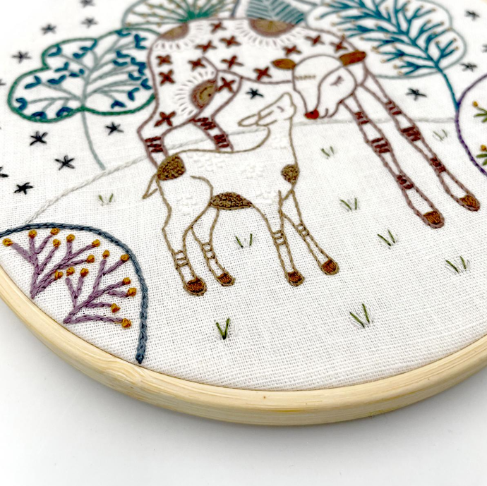 Câlins d'hiver - Embroidery kit - Un chat dans l'aiguille