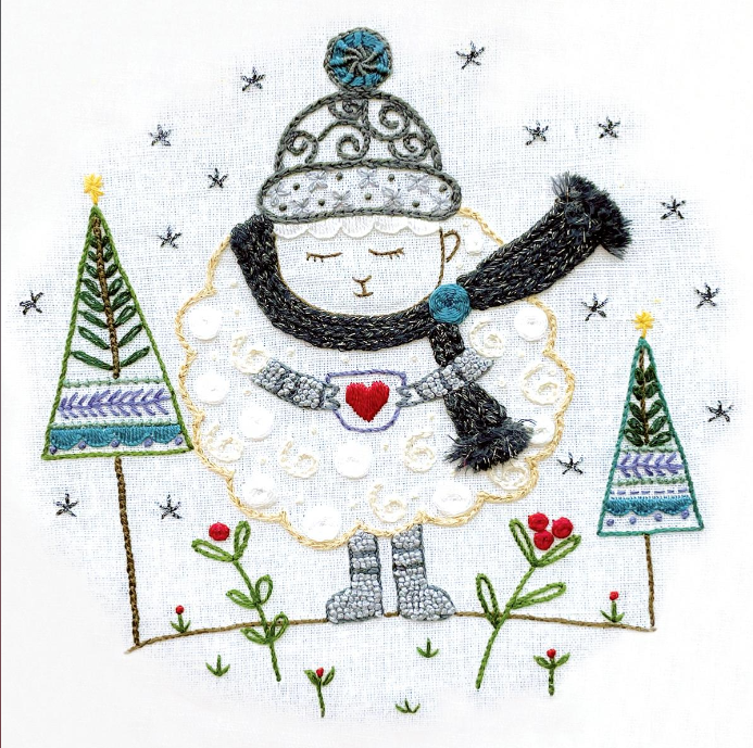 Frison se réchauffe - Embroidery kit - Un chat dans l'aiguille
