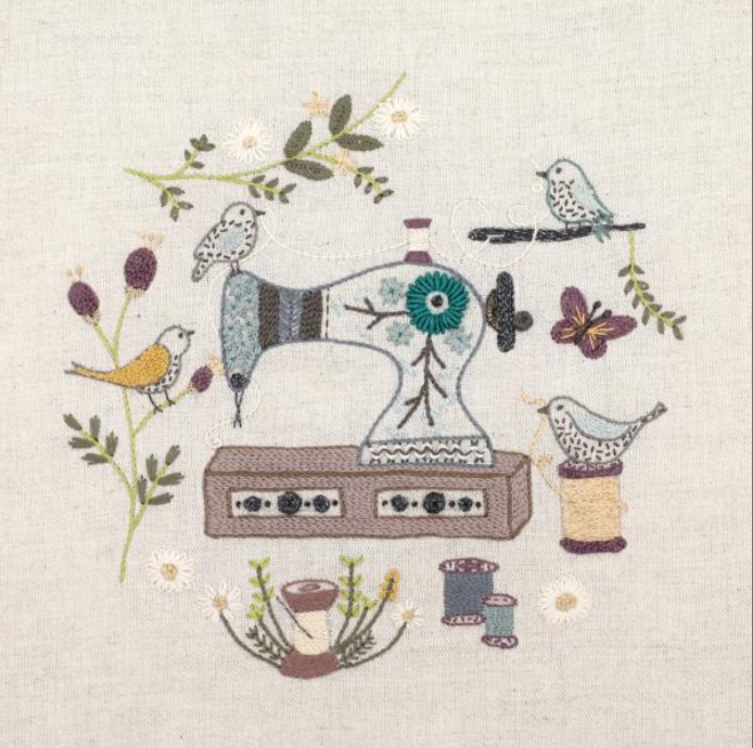 Atelier de couture - Embroidery kit - Un chat dans l'aiguille