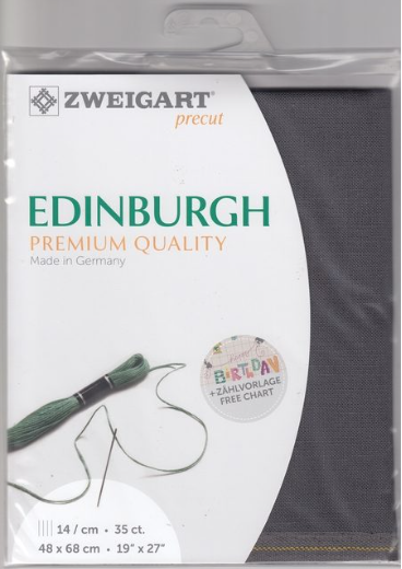 Zweigart Edinburgh 35 ct - 7021 Dark Gray