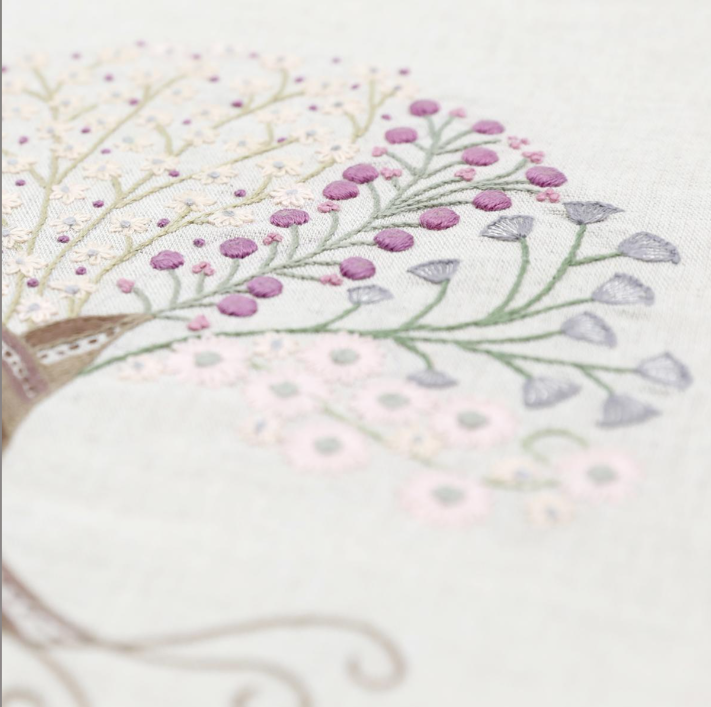 L'Arbre des saisons : Printemps - Embroidery kit - Un chat dans l'aiguille