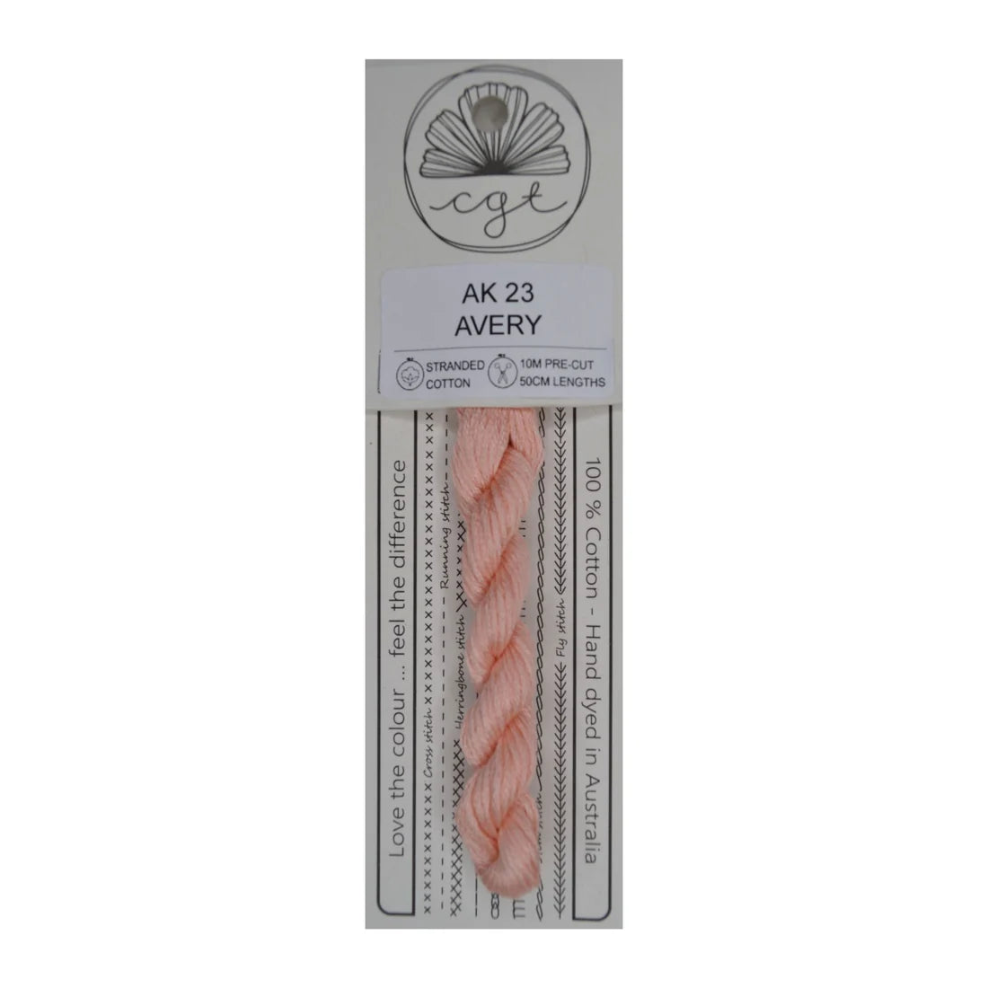 AK23 Avery - Pre-cut floss - Cottage Garden Threads