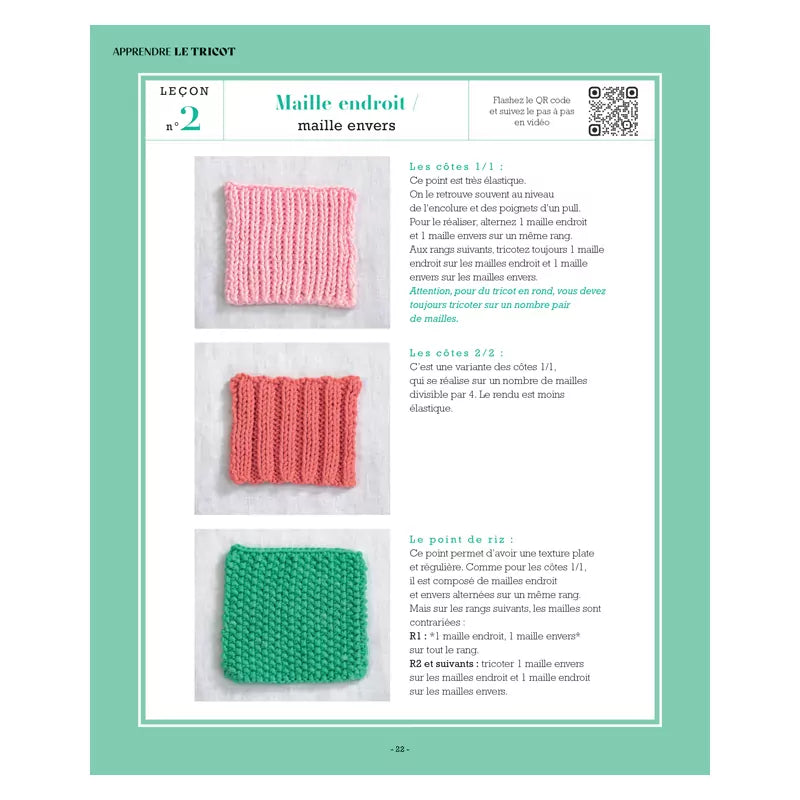 Apprendre le tricot en 10 leçons - Juliette Michelet