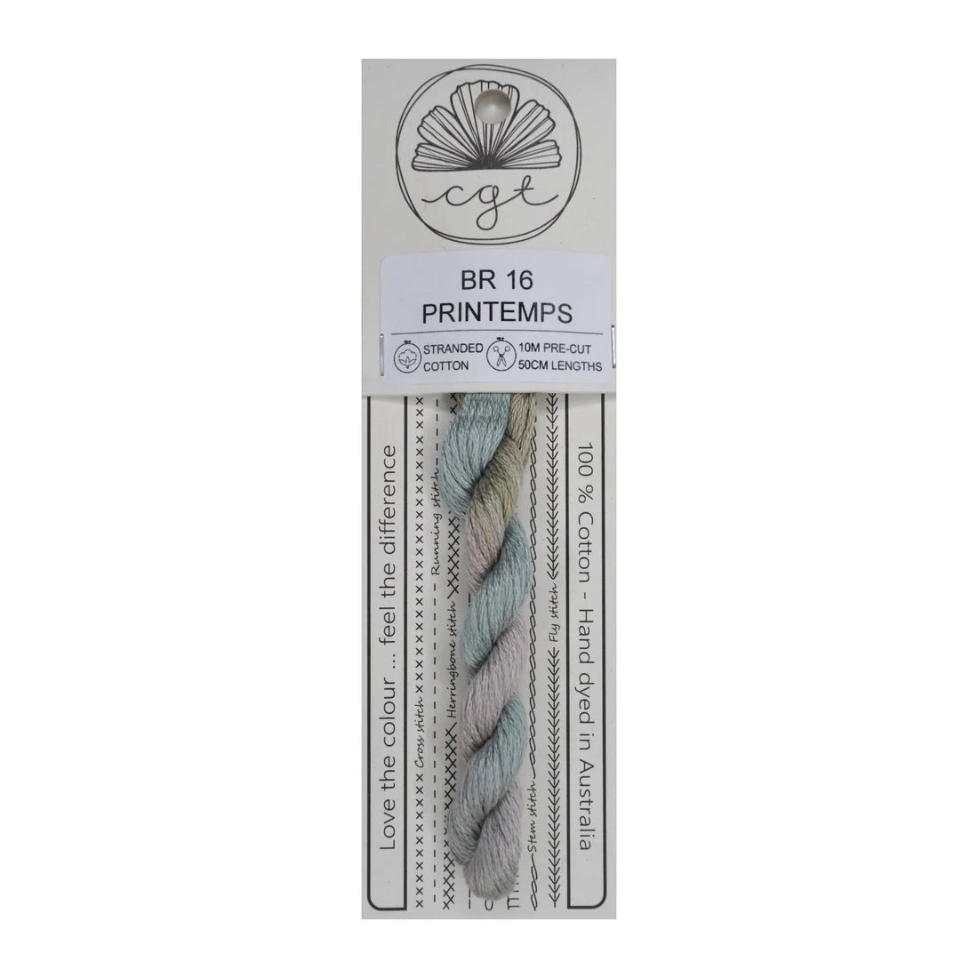 BR16 Printemps - Pre-cut floss - Cottage Garden Threads