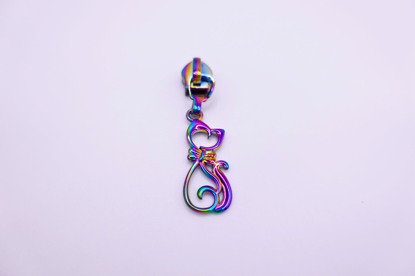 Rainbow Cat Zipper Pull (#5 Zipper)