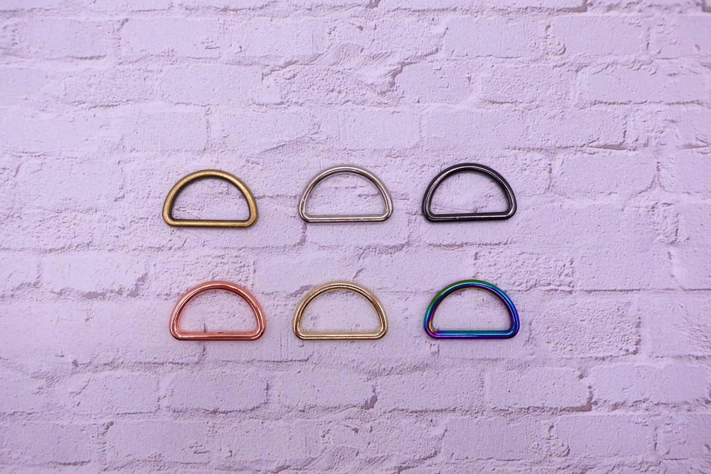 D-Rings (4 Pack) - 3/4" ( 6 Colours)
