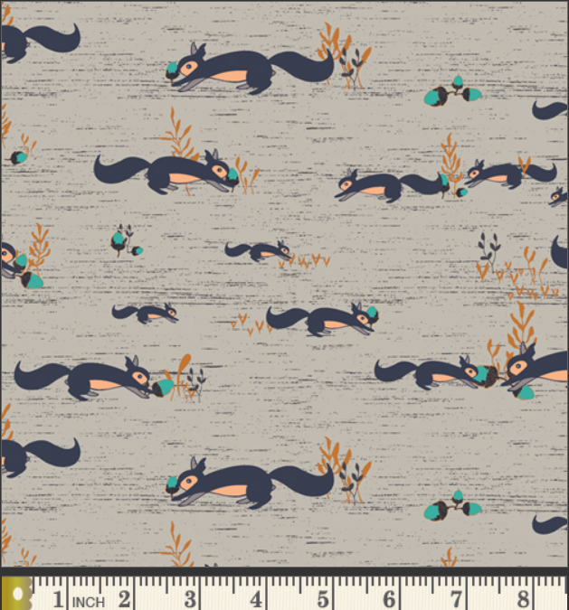Little Forester - Squirrels At Play Forester - Art Gallery Fabrics