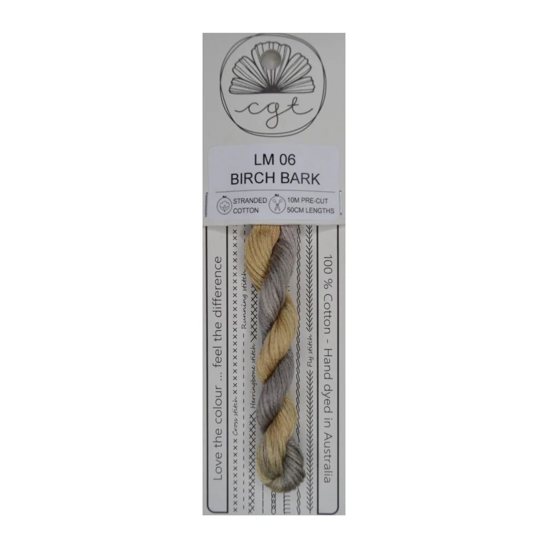 LM06 Birch Bark - Pre-cut floss - Cottage Garden Threads