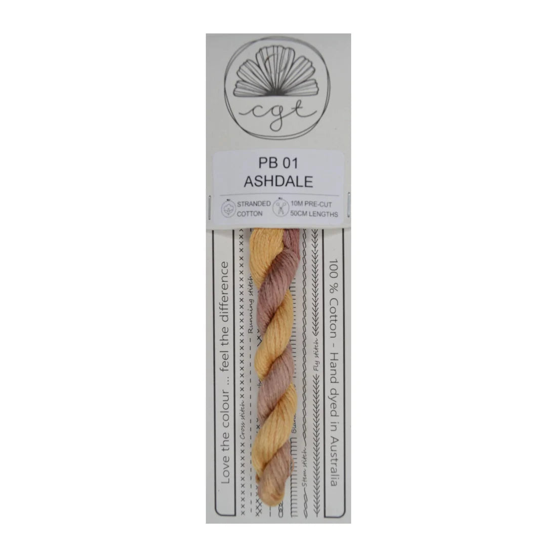 PB01 Ashdale - Fils à broder pré-coupés Mouliné - Cottage Garden Threads