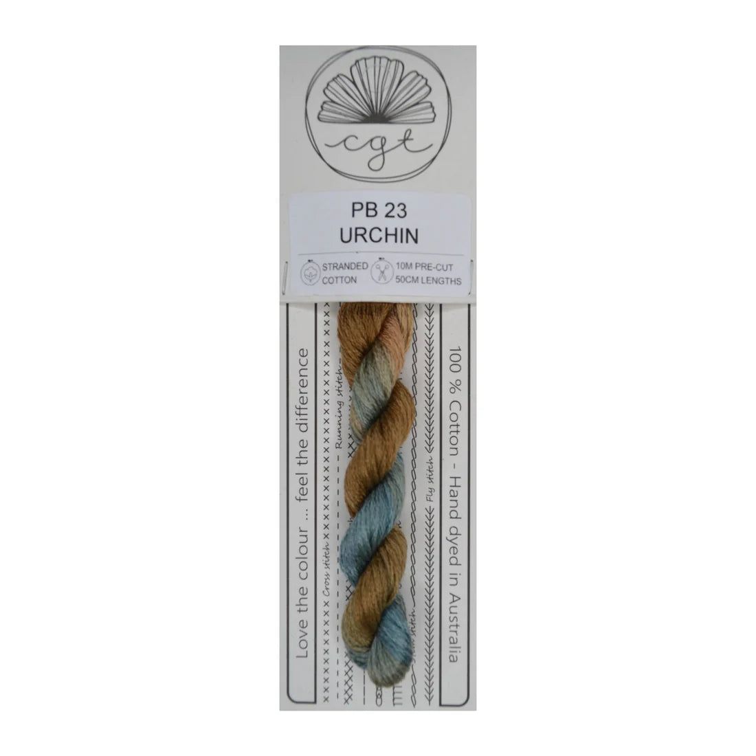 PB22 Urchin - Fils à broder pré-coupés Mouliné - Cottage Garden Threads