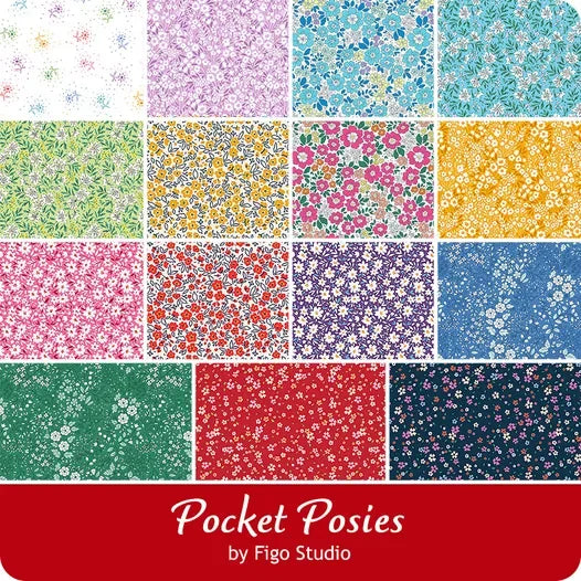 Pocket Posies - 2.5" Mini Charms - Figo Fabrics