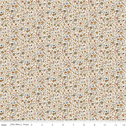 Denim Florals - Posy Haze B - Liberty Fabric Cotton