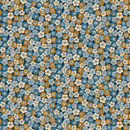 Denim Florals - Spring Flourish B - Liberty Fabric Cotton