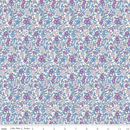 Everlasting - Forget Me Not Blossom A - Liberty Lasenby Cotton