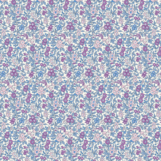 Everlasting - Forget Me Not Blossom A - Liberty Lasenby Cotton