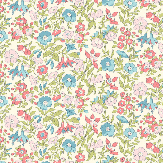 Everlasting - Mamie Flower B - Liberty Lasenby Cotton