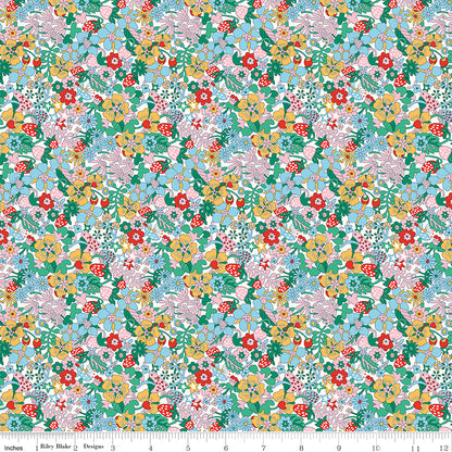 Everlasting - Flowertop Forest B - Liberty Lasenby Cotton