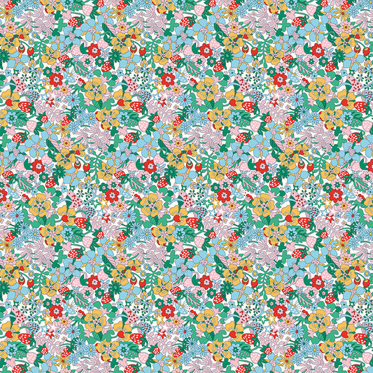 Everlasting - Flowertop Forest B - Liberty Lasenby Cotton