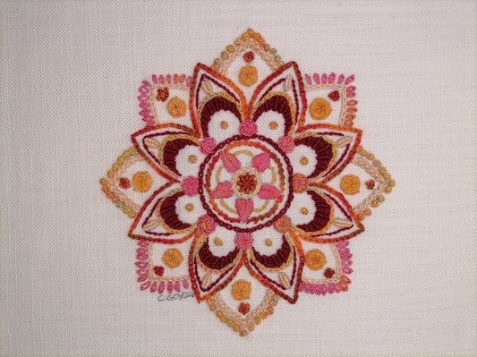Sunset Mandala - Hand Embroidery Kit - House Of Embroidery