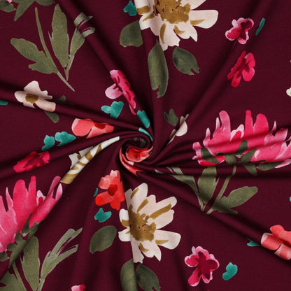 FRENCH TERRY DIGITAL COLETTE NERIDA HANSEN - PLUM
