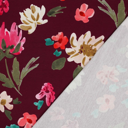 FRENCH TERRY DIGITAL COLETTE NERIDA HANSEN - PLUM