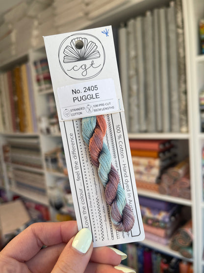 *Discontinué* 2405 Puggle - Fils à broder pré-coupés Mouliné - Cottage Garden Threads
