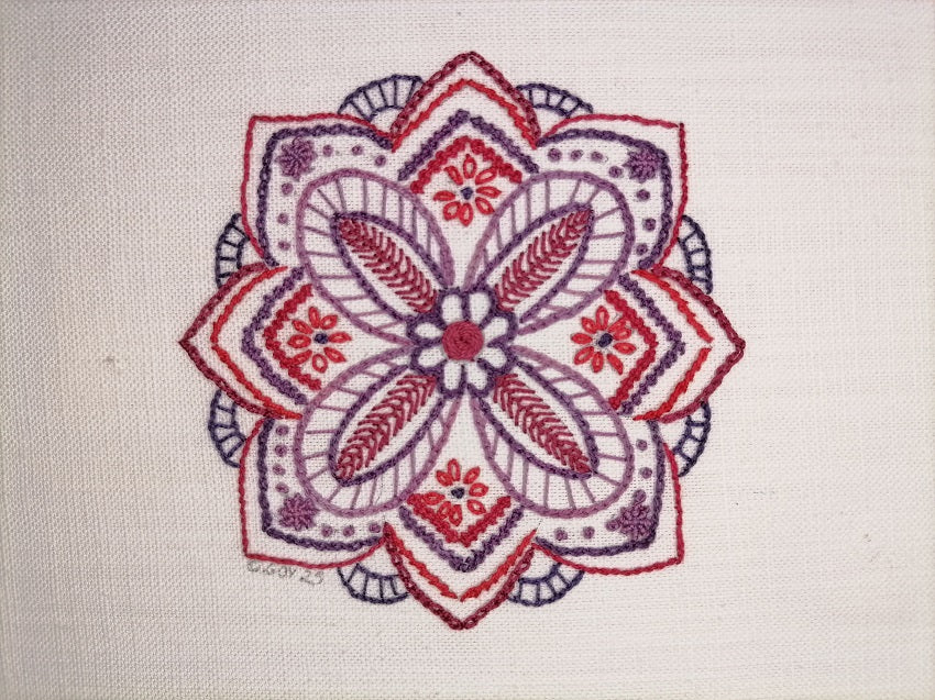 Passion Mandala - Hand Embroidery Kit - House Of Embroidery
